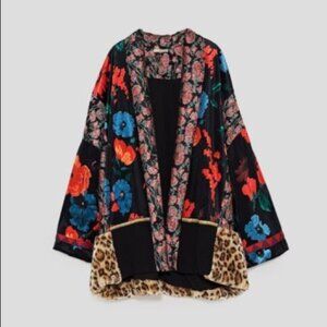 Zara Patchwork Kimono Jacket